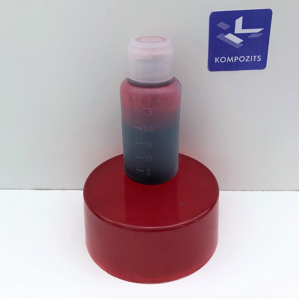 Sarkana tinte pigments, 20 ml