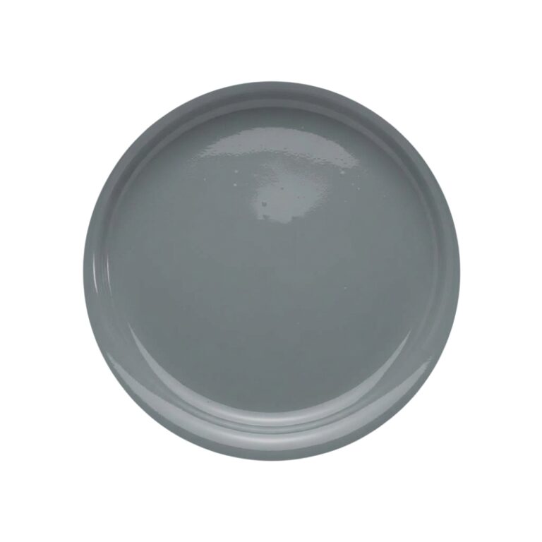 Pelēks (RAL 7000, Squirrel Grey) ar otu vai rullīti klājams gelkouts Crystic GT-600 (Scott Bader) uz balta fona